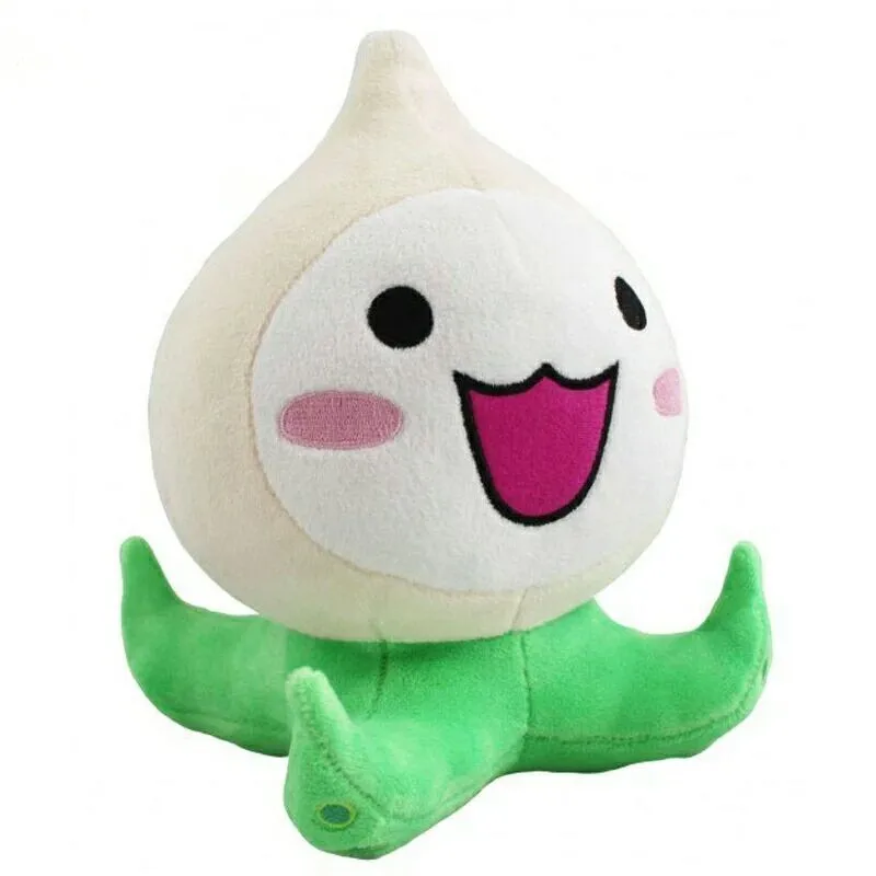 1 unidad de 20CM sobre juego reloj Pachimari juguetes de peluche suave OW cebolla pequeña calamar muñeco de peluche Cosplay figura de acción juguete para niños