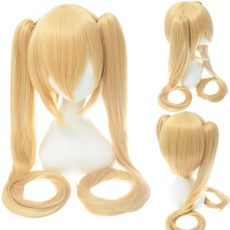 28 Colors Miku Cosplay Wig Long Heat Resistant Synthetic Hair Clip Ponytails Wigs + Wig Cap