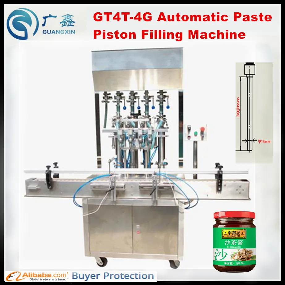 GT4T-4G Automatic Paste Filling Machine automatic piston filling machine Automatic aircylinder filling machine