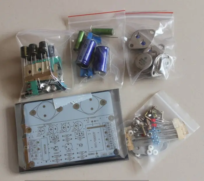 لتقوم بها بنفسك مجموعات 1 قطعة JLH 1969 فئة مكبر للصوت مجلس جودة عالية PCB MOT 2N3055 مع بالوعة حرارة