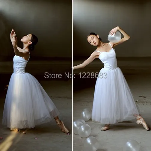 New Women Classical Professional Long Ballet Lyrical Dance Dress Ballerina Tutu Skirt Adult Long Lyrical Dress