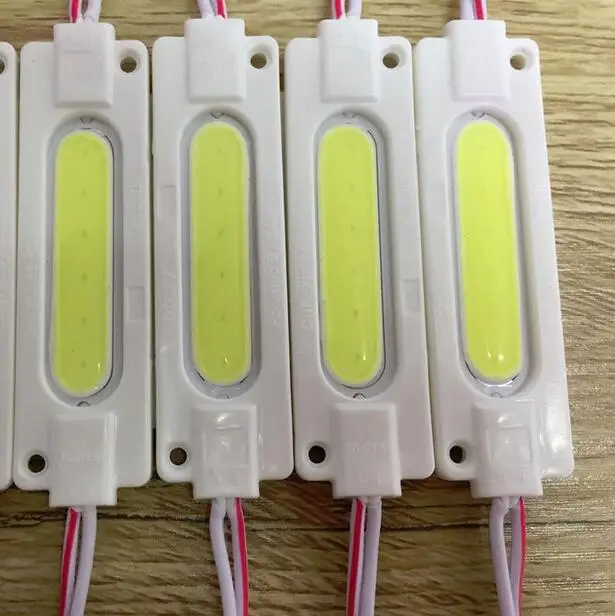 Module COB LED étanche, rétro-éclairage LED pour signe DC12V 2W IP67 CE ROHS 70mm x 20mm x 3mm ABS