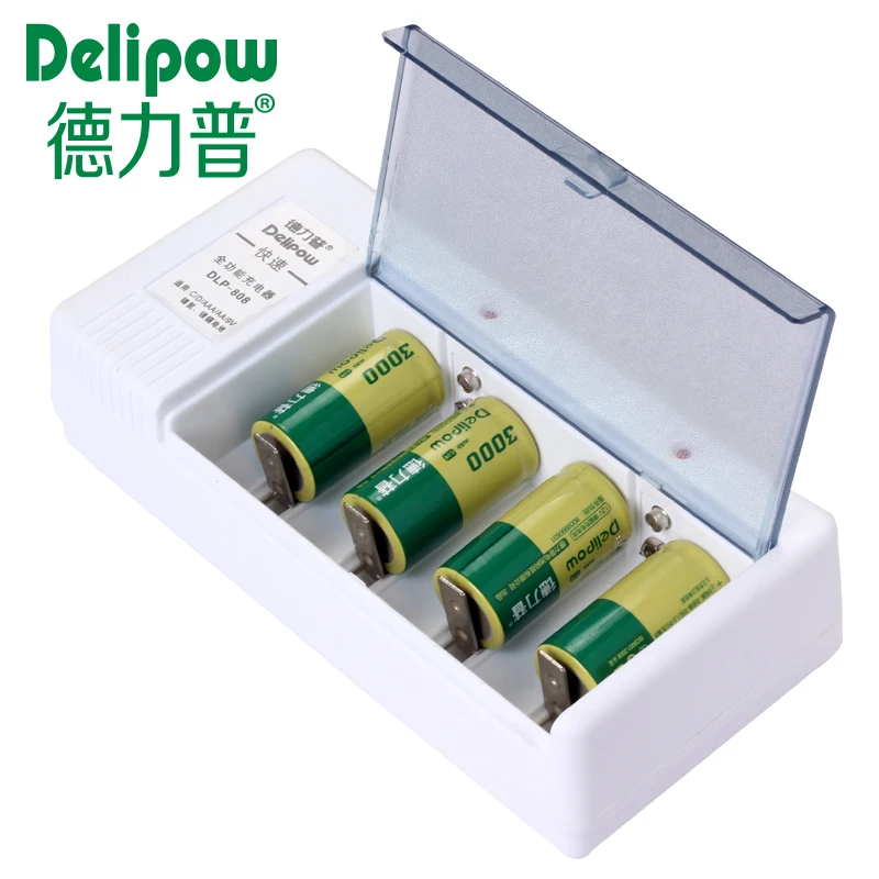 Genuine /C No. 2 battery No. 2 Rechargeable Battery Charger Kit 1 charge 4 electric delipow battery Rechargeable Li-ion Cell