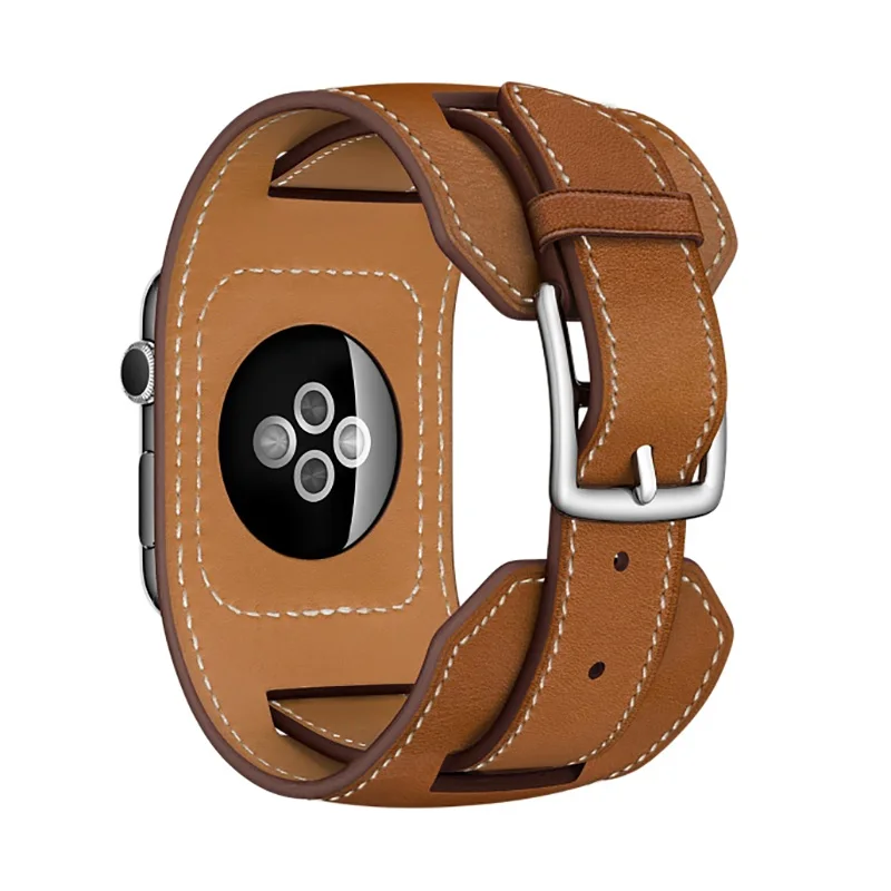 Hot Selling Wrist Watch Band Bracelet For Apple Watch Ultra 2 9 41 45mm 44 40mm Genuine Leather Loop Strap iWatch serie 8 6 Se 7