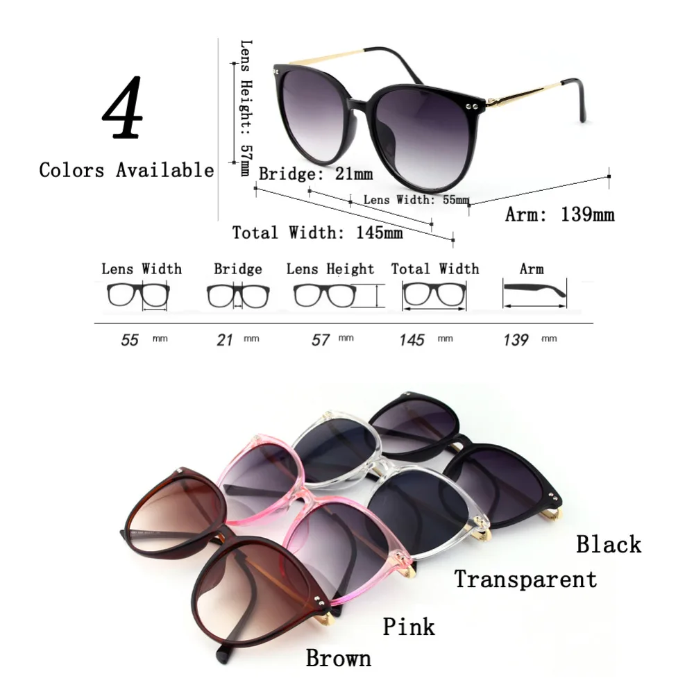 Sunglasses Women Oversize Lens Luxury Vintage Unisex Goggle Mirror Men Ladies Eyeglasses 4 Colors Hot Sale