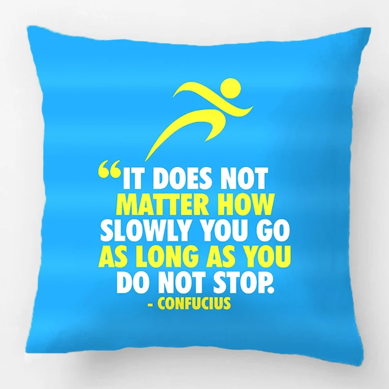 

Do Not Stop. Running Marathon Workout Motivational Decorative Cushion Cover Pillow Case Customize Gift For Sofa Car Pillowcase