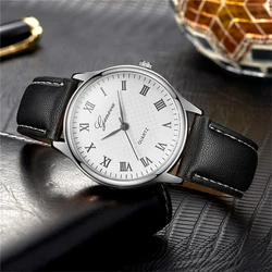 Fashion Watches Women Men Geneva Luxury Leather Quartz Wristwatch Casual Dress Man Woman Watch Stylish Unisex Clock Reloj Saati