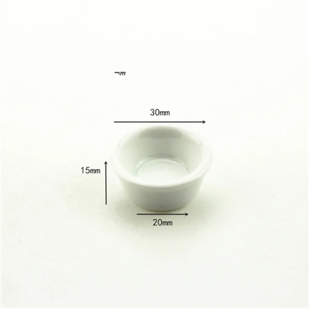 1Pcs 1/12 Dollhouse Miniature Accessories White Ceramic Flowerpot Simulation Furniture Vase Toys for Doll House Decoration