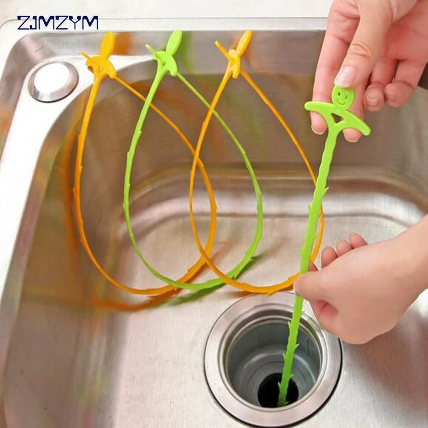 1PC Kitchen Bathroom Sink Pipe Drain Cleaner Pipeline Hair Cleaning Removal Shower Toilet Sewer Anti-blocking Cleaning Tools