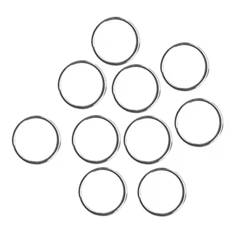 10x Silver 316 Stainless Steel Scuba Diving Split Ring Gear Attachment 30mm High Resistance Rust Lightweight and Durable