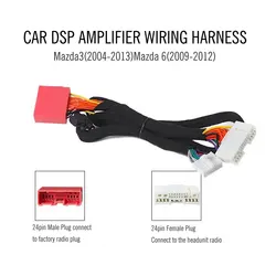 Car DSP Amplifier wiring harness cable socket for Mazda 3/6