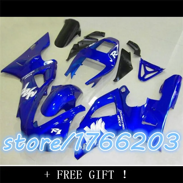 

blue motorbike fairing kit FOR YZF R1 1998 1999 YZFR1 98 99 YZF-R1 98-99 YZF1000 Ning