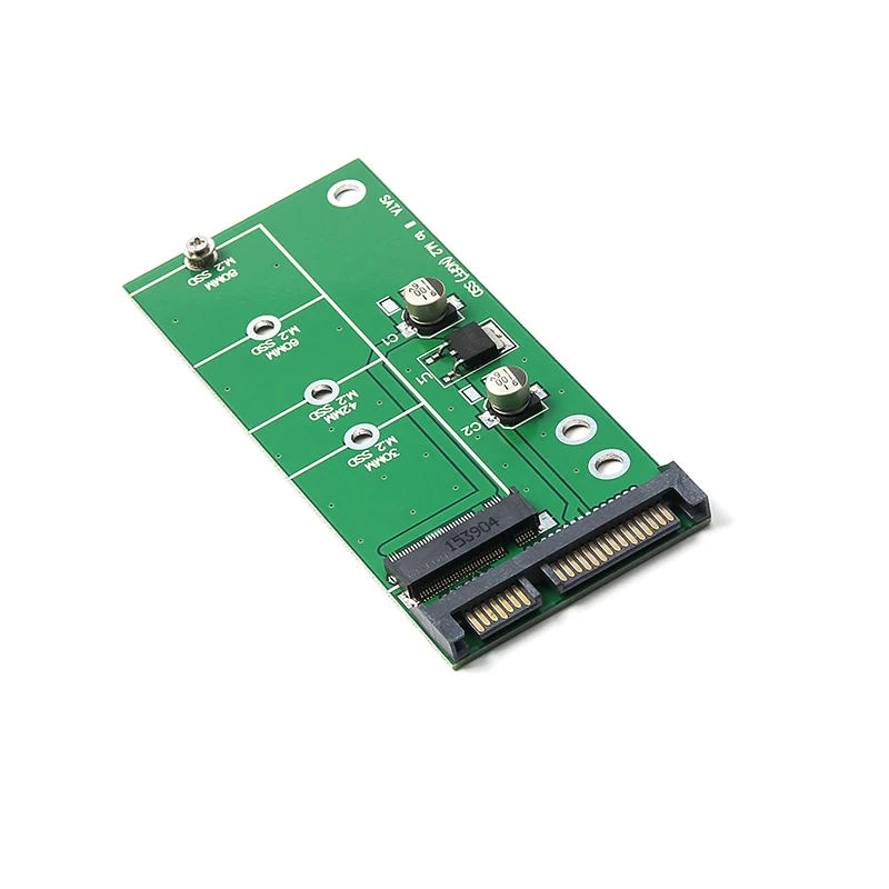 

NGFF ( M2 ) B Key & B+M Key SATA Based SSD to 2.5" SATA Adapter M.2 NGFF SSD to SATAIII 6Gbps Convert Card For 30/42/60/80mm