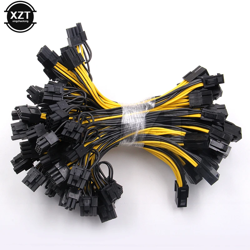 Hot Selling 6-pin PCI Express to 2 x PCIe 8 (6+2) pin Motherboard Graphics Video Card PCI-e GPU VGA Splitter Hub Power Cable