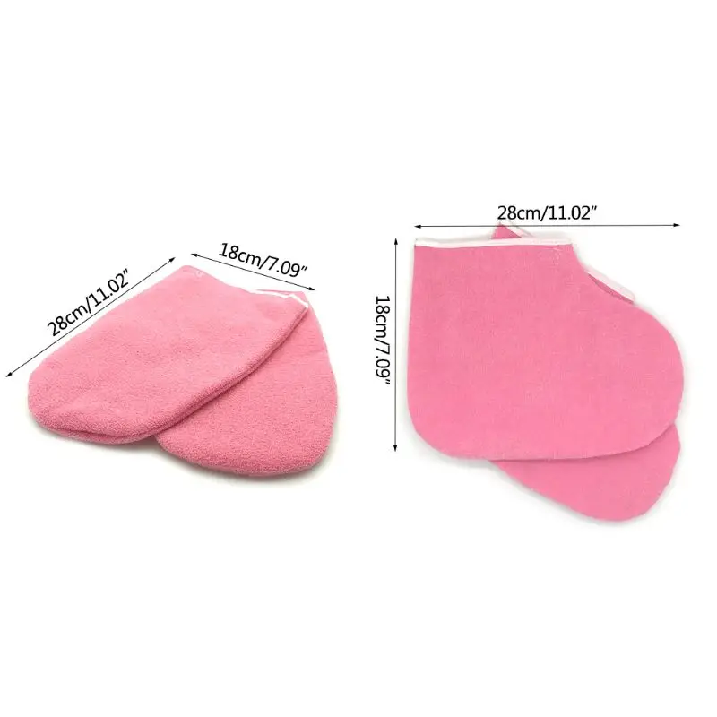 2pcs Paraffin Wax Protection SPA Hand Foot Gloves Warmer Heater Whosale&Dropship