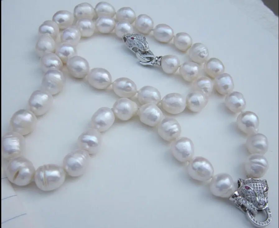 women good 2016 HOT SELL HUGE SEA AAA+ 13-14MM WHITE PEARL NECKLACE 18'' + BRACELET 7.5-8t a(5.18)