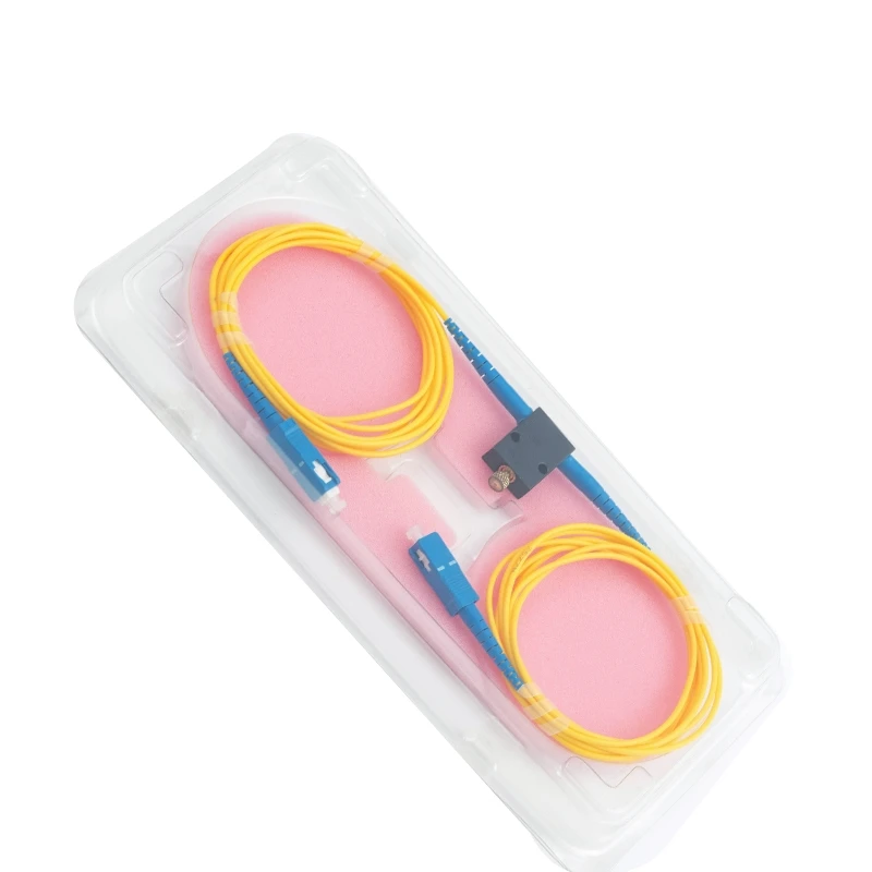 مخفف ألياف SC قابل للتعديل 0-60 ديسيبل في الخط ميكانيكي متغير على الإنترنت مخفف بصري ftth Singlemode Simplex ELINK