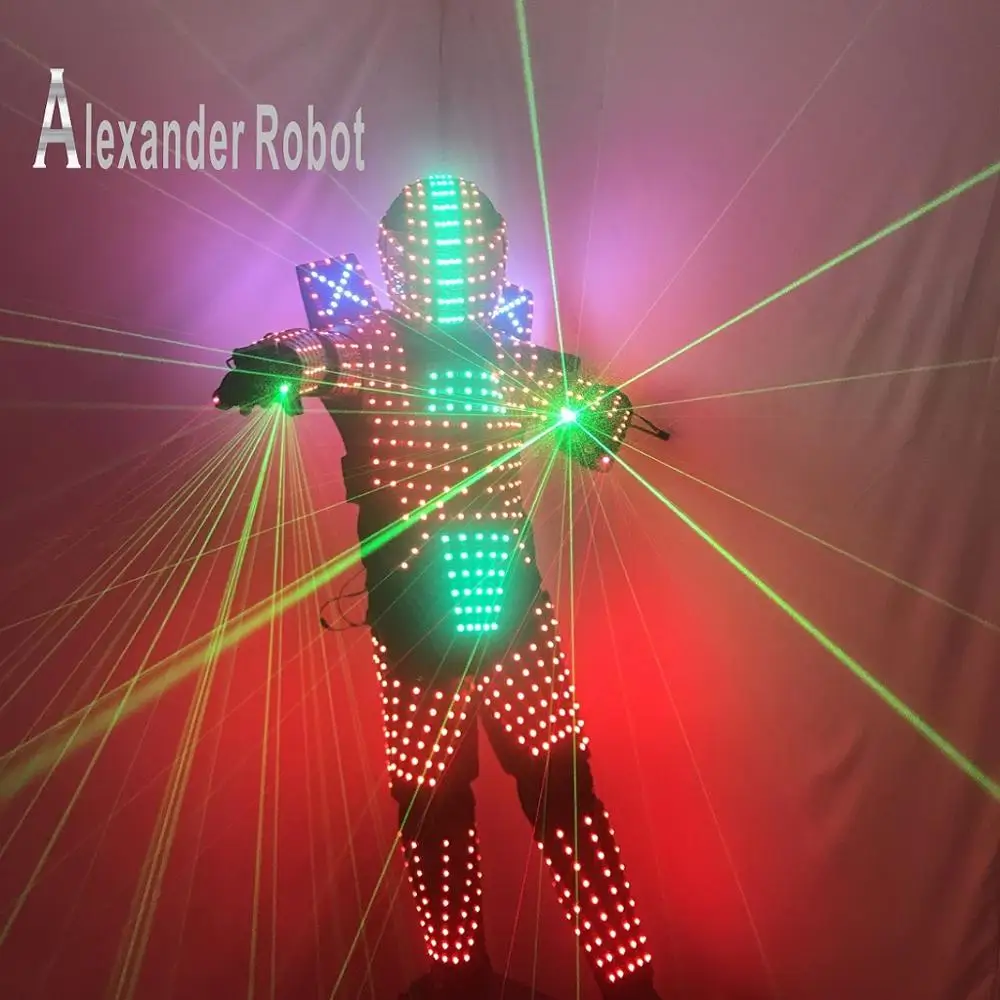 LED robot  Costume /Light suits/ LED Robot suits/ The programming controller sets the helmet