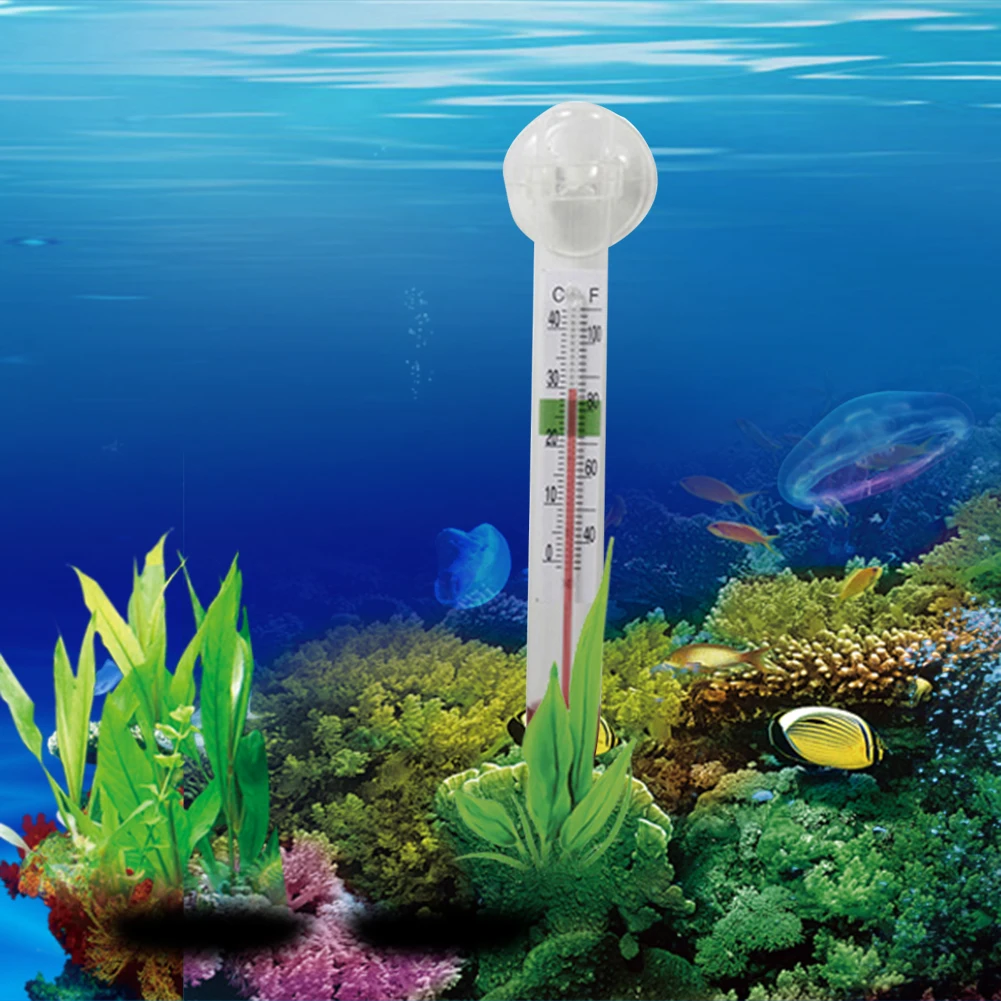 New arrival 0-40 degrees Celsius Fish Tank Aquarium Reptile Container Thermometer Temperature Measurement Meter Tester