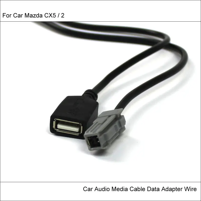 

For Mazda CX5 / 2 Original Plugs To USB Adapter Conector Car CD Radio Audio Media Cable Wire