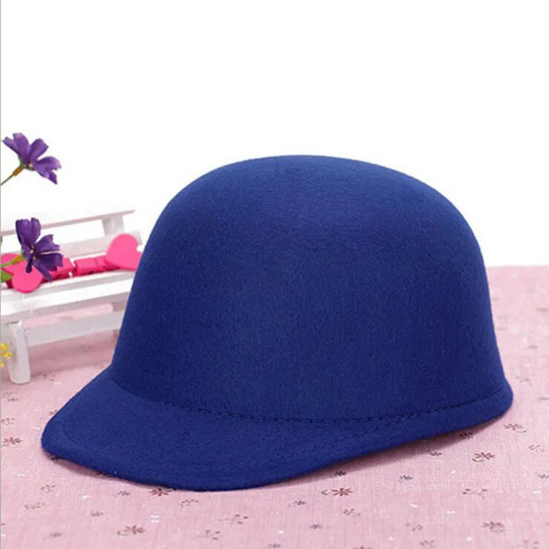 Vintage Winter Fedoras hat for female Equestrian cap Parent child cap lady girls homburg cute Women\'s hat baseball cap 6colors