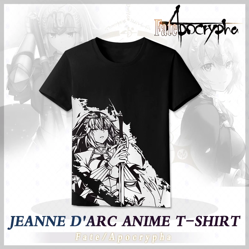 MGFHOME Anime JK Fate Apocrypha Impression T-Shirt Ruler Joan of Arc Cosplay Tops Tee Short Sleeve Jeanne d'Arc Shirt t shirt