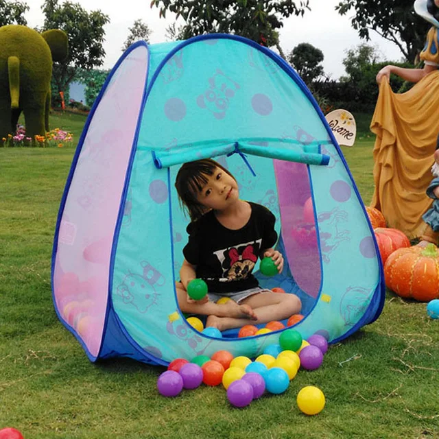 Casa de juegos de actividades al aire libre para niños, tienda de campaña infantil con bola de océano, juguetes de tela plegable, regalo para estudiantes, tiendas deportivas portátiles para acampar, 2021