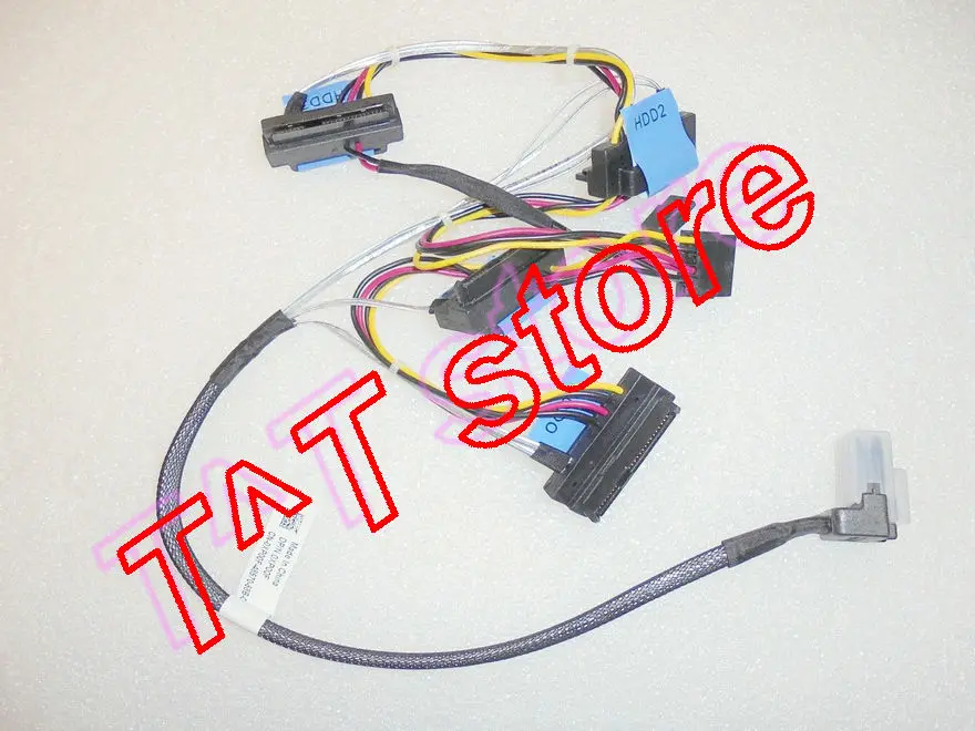 

original FOR R320 R420 MINI SAS SFF-8087 TO X4 SAS SATA CABLE XP00F 0XP00F cn-0XP00F test good free shipping