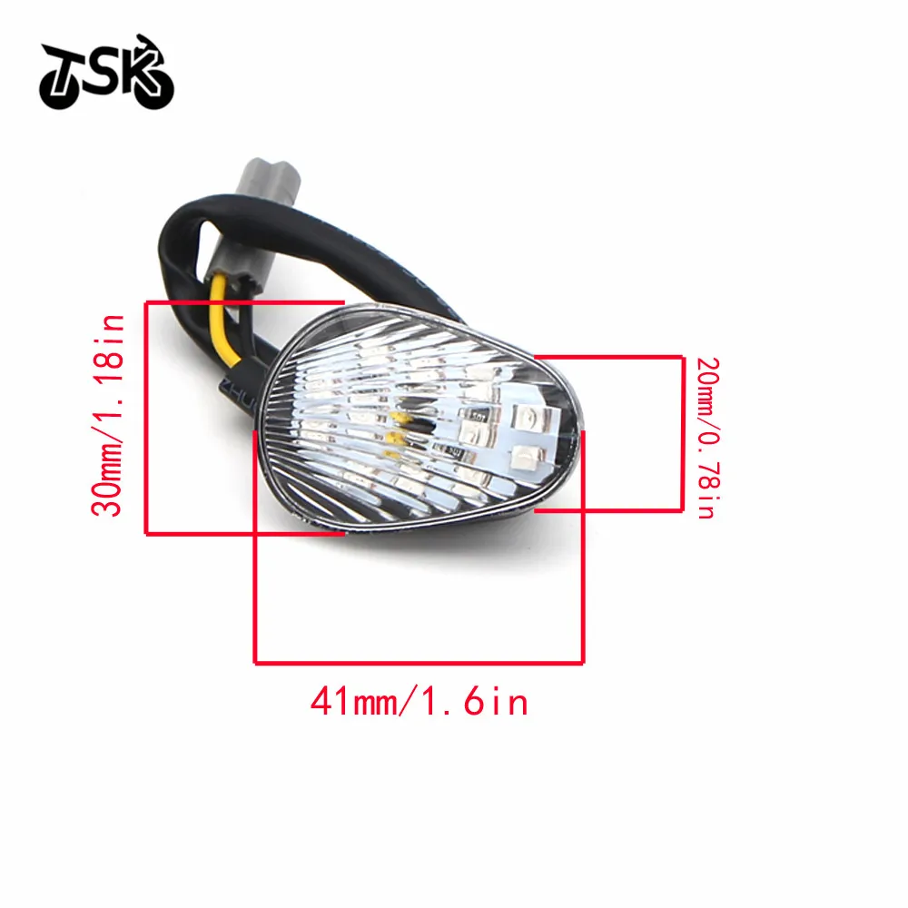 LED Turn Signal Light Indicator Lamp Flush Mount For Yamaha YZF R1 R6 R6S Motorcycle accessories