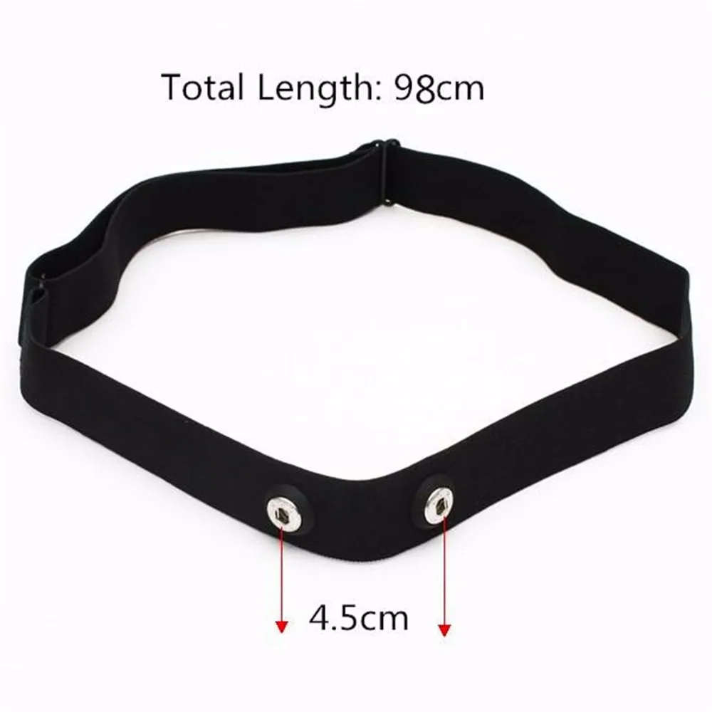 YS Heart Rate Monitor Elastic Chest Belt Strap Bands Adjustable Sport Fitness Equipment for Polar Wahoo Garmin Body Building