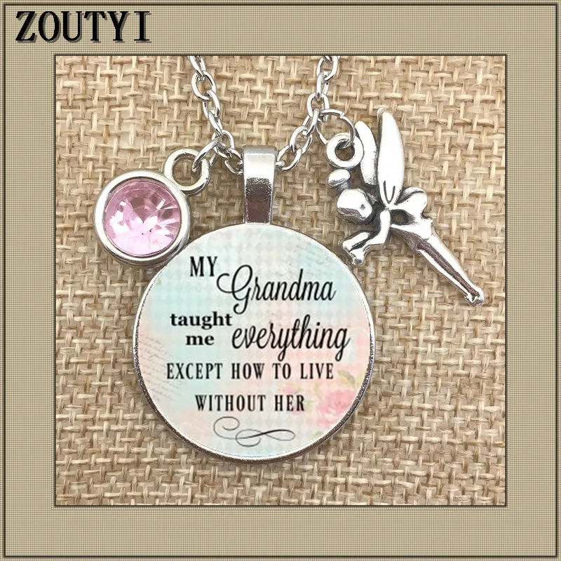 Collar 2018/nuevo, mi abuela me dio todo excepto su vida, en memoria, abuela perdida, madre