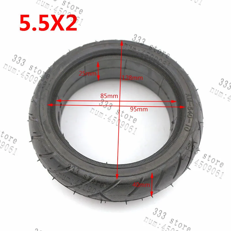 5.5 inch Wheel explosion-proof tire 5.5X2 inch tire electric scooter solid tyre