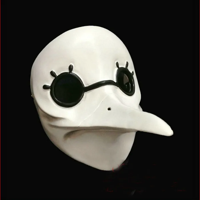 Hot White Masquerade Mask Venetian Long Nose Bird Doctor Plague Mask Beak Fancy Cosplay Masks Party Head Prop Bird Mouth Suvenir