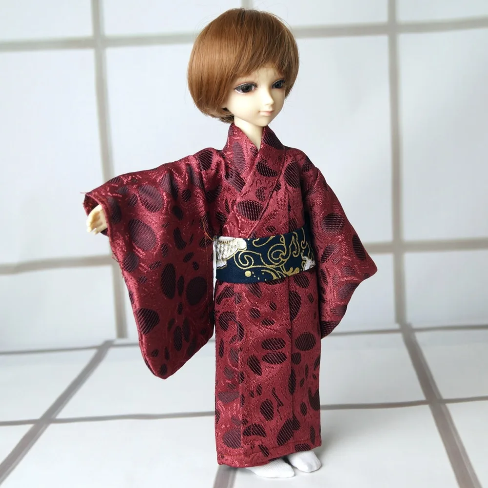 

OOAK Japan Style Kimono Dress Outfits Clothing For 1/6 11" Tall Male BJD YOSD DK DZ AOD DD Doll Free Shipping