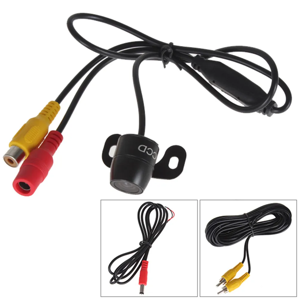 Brand New Easy Installation Internal Sync System E306 18mm Color CCD Outside & Water-Resistant Car Rear View Camera