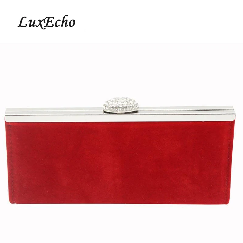 LuxEcho New Arrival High-gradFlannelette drill pure color lady dinner bag bridal dress bag fashionable shoulder bag lady handbag