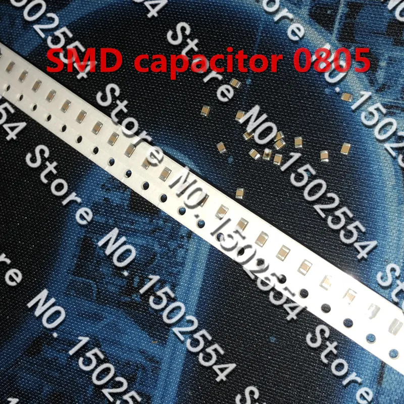 50PCS/LOT SMD ceramic capacitor 0805 1UF 50V 25V 105K 10% X7R ceramic non-polar capacitor MLCC