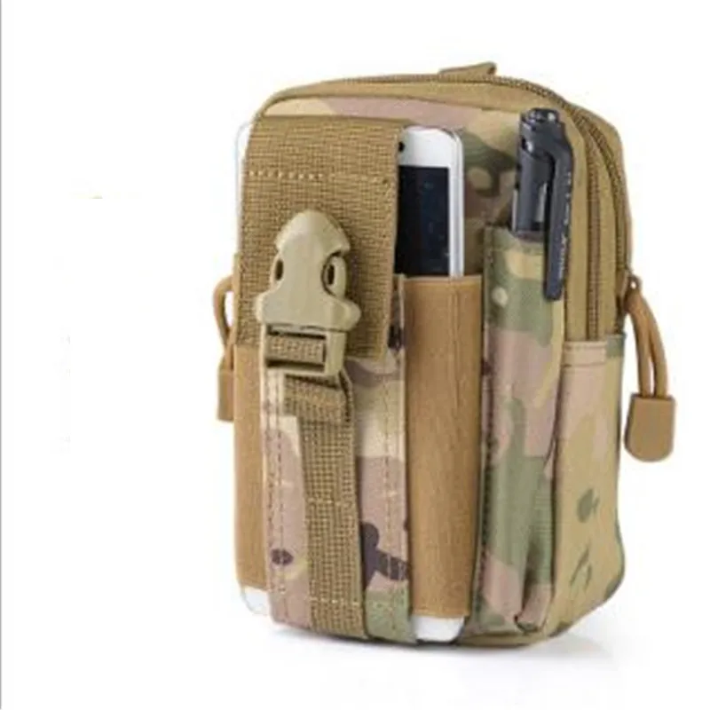 Riñonera informal y duradera para hombre, bolso militar multifunción de lona con cremallera, resistente al agua, para uso al aire libre