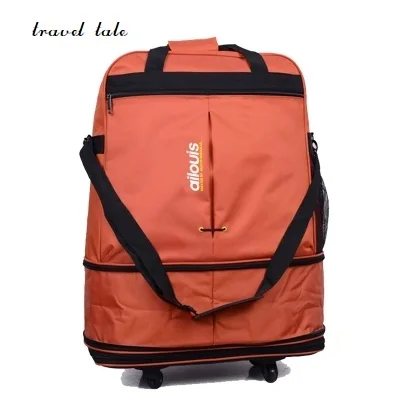 Imagem -02 - Travel Tale 32 36 Polegada Spinner Impermeável Portátil Mala de Viagem Tecidos de Pano de Nylon Air Carrier Bolsa Folding Bag