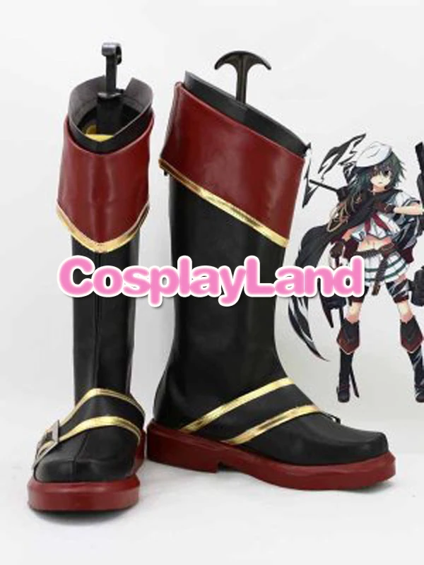 

Customize Boots Kantai Collection Fleet Girls Kiso Cosplay Boots Custom Any Size Anime Party Boots