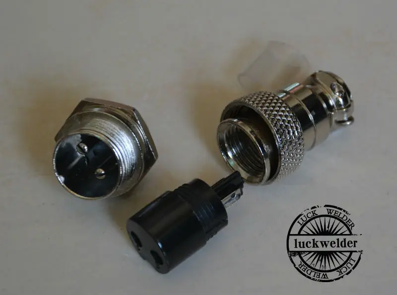 2pin Spina Aviazione Connettore Aria 16-2P Maschio + Femmina Metallo auto presa di bloccaggio