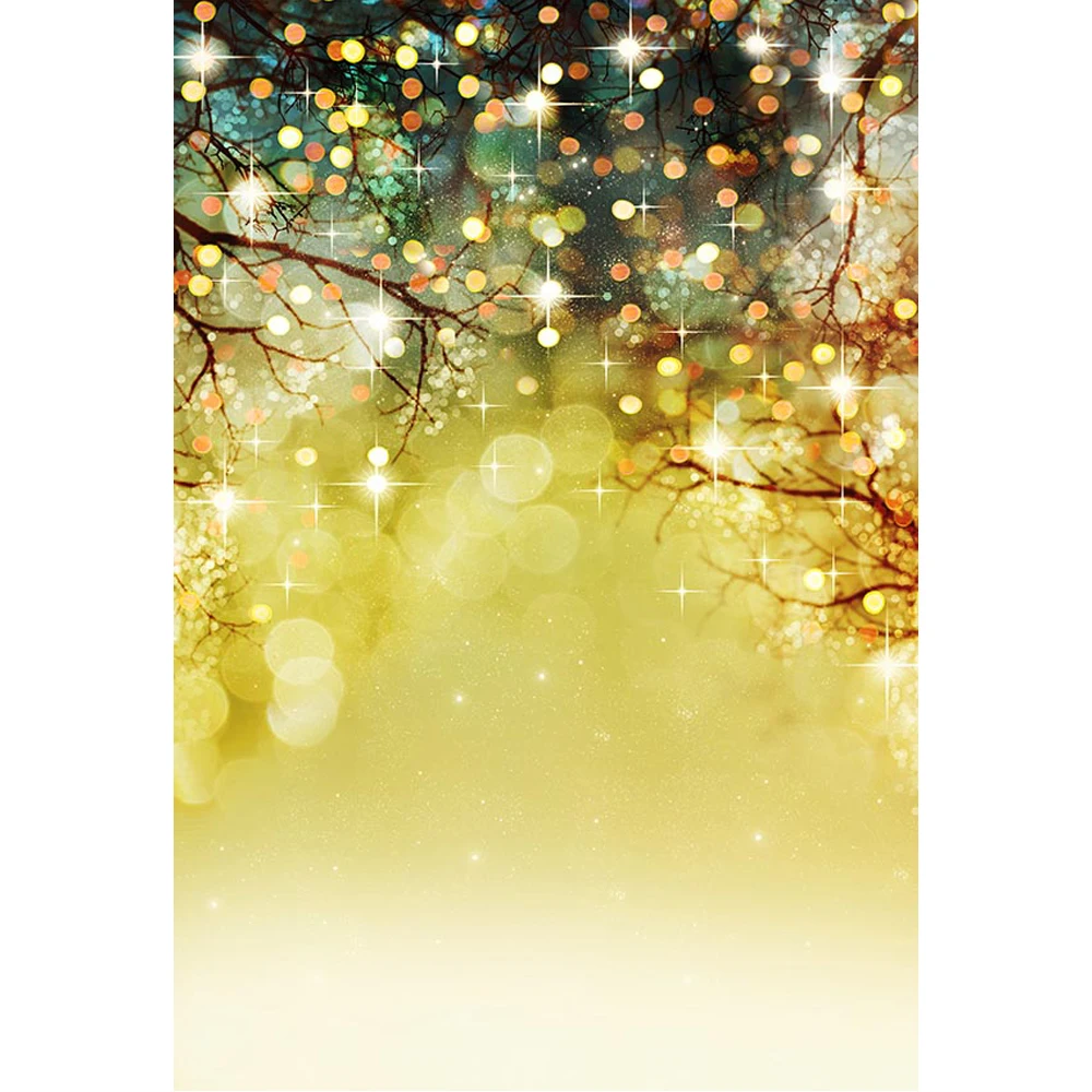 

Colorful Polka Dots Glitter Background for Photo Studio Printed Tree Branches Baby Kids Party Themed Bokeh Photography Backdrops