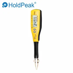 HoldPeak HP-990B 스마트 SMD 멀티미터, RC 저항 커패시턴스, 수동 계량기 테스터, 자동 스캔, 2 백업 테스트 핀, LCD 디스플레이