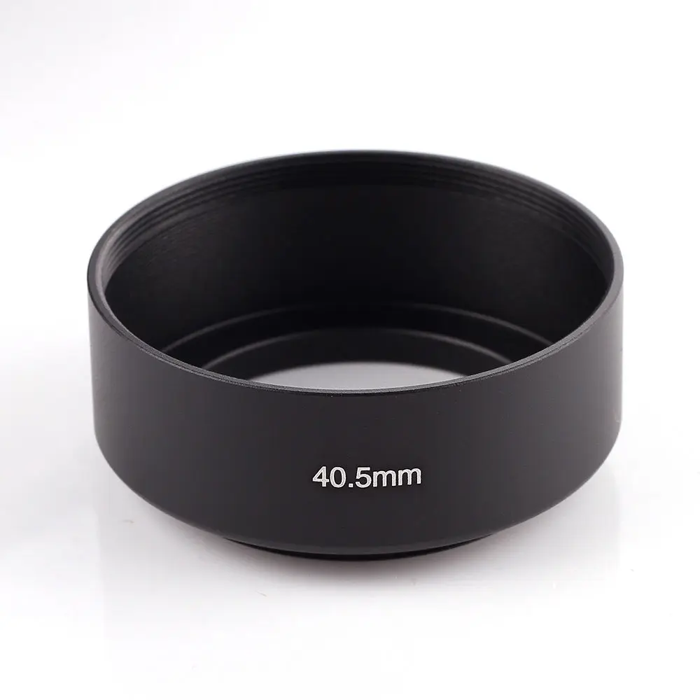 Universal Metal 40.5mm Lens Hood Sun Shade Screw in Camera 40.5 mm Filter Black