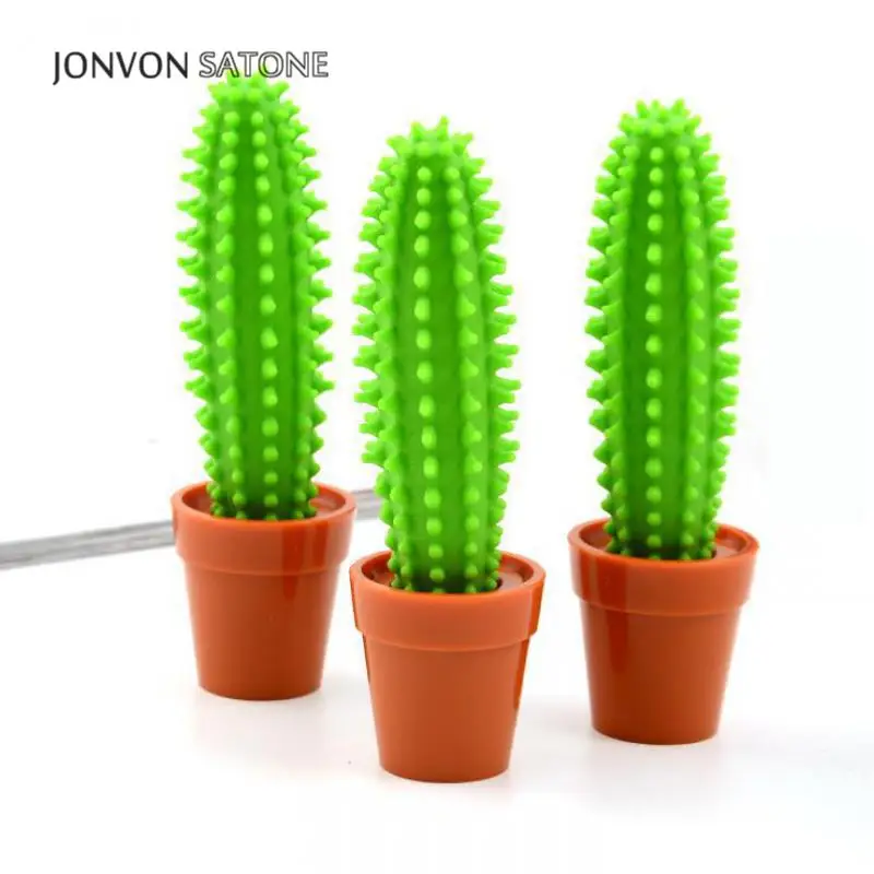 

Jonvon Satone 5pcs Lovely Cactus Ballpoint Pen Reative Stationery Table Bonsai Style Ball Pen Fashion Office Supplies For School