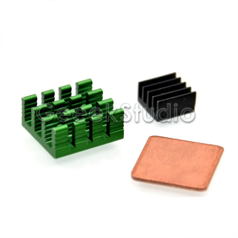 

1 Set of 3PCS Aluminum & Copper Heatsinks Cooling Sinks for Raspberry Pi 3 / 2 Model B