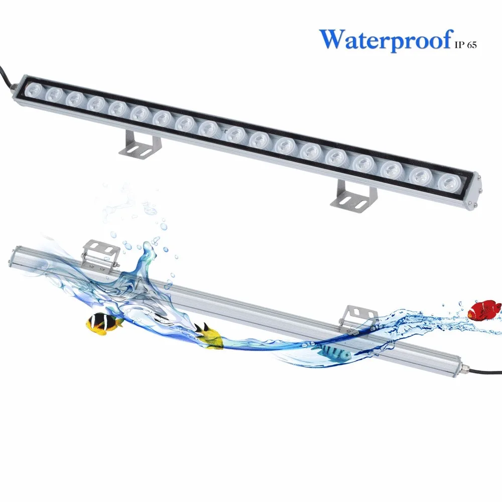 Populargrow 54W/81W/108W Aquarium Light with 470nm Blue Spectrum Leds Strip Light Beautiful Your Coral Reef Fish Tank Lamp