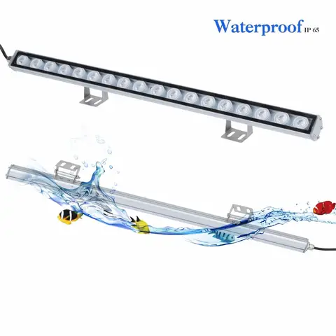 Populargrow 54W/81W/108W luz de acuario con tira de luces LED de espectro azul de 470nm hermosa su lámpara de pecera de arrecife de Coral
