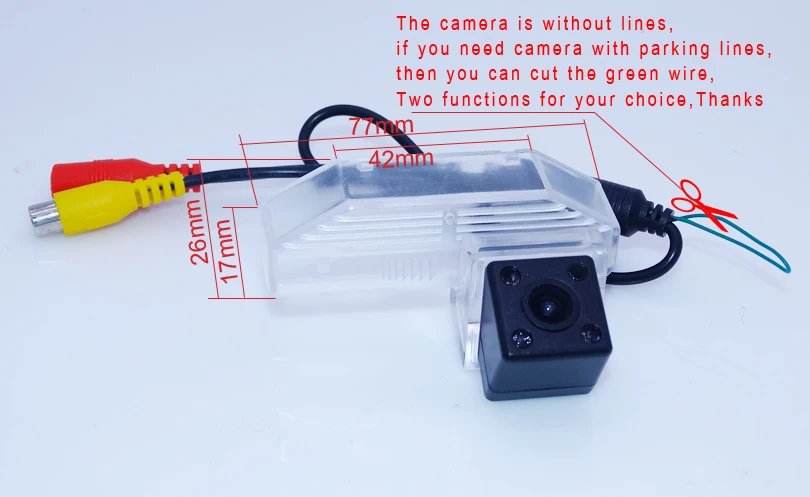 Apply for Mazda6 2009 car Rear reversing  camera  with car back view mirror bring 5