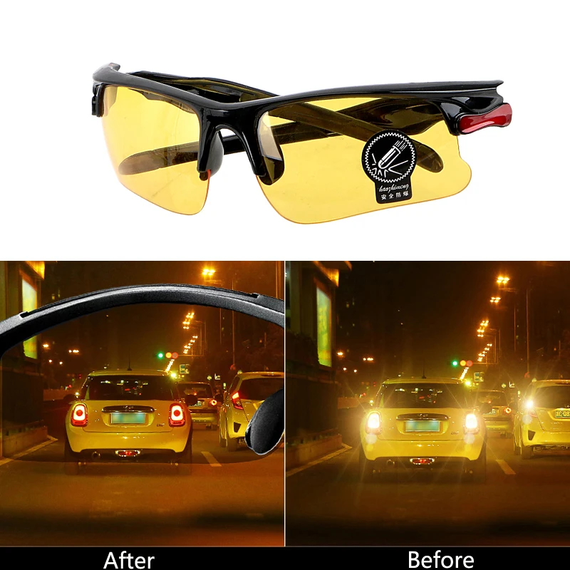 Day Night Vision Car Goggles Driving Sunglasses for Men Anti-Glare Vintage Glasses Car Accessories For Skoda Superb Octavia A5